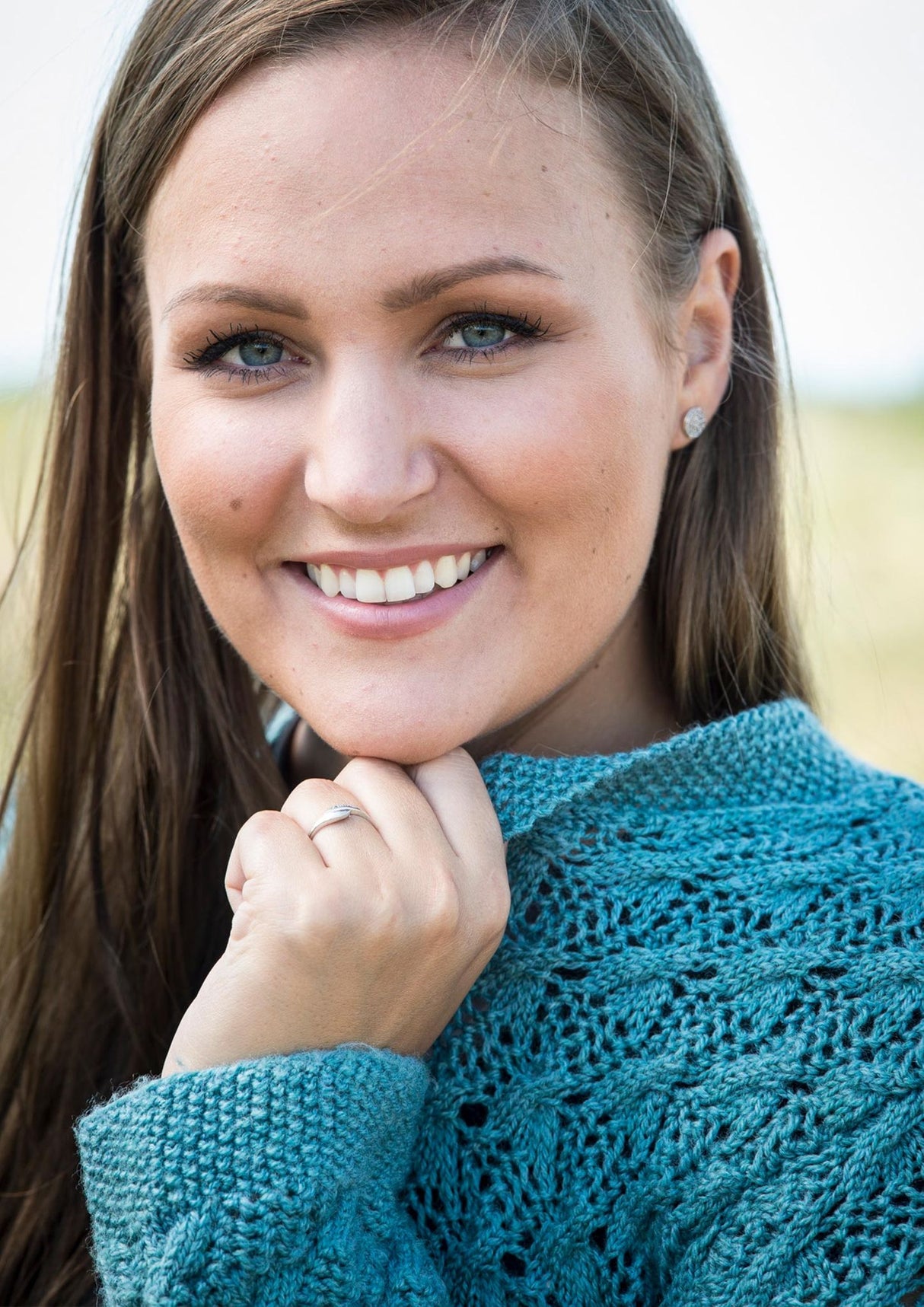 Cardigan med Hålmönster