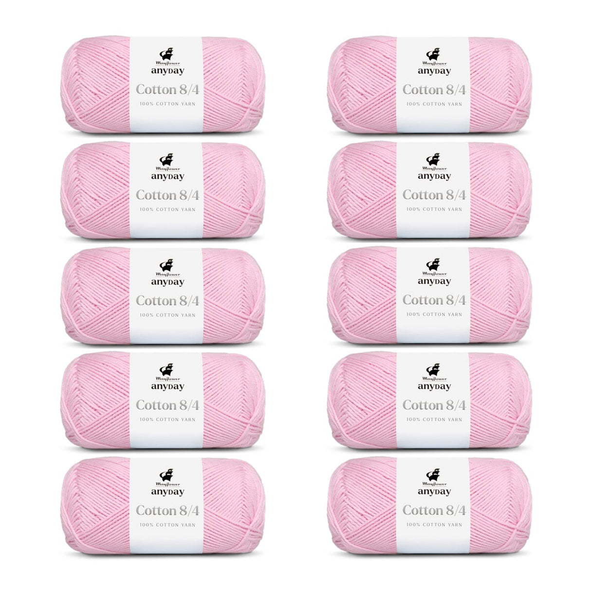 ANYDAY Cotton 8/4 10-pack