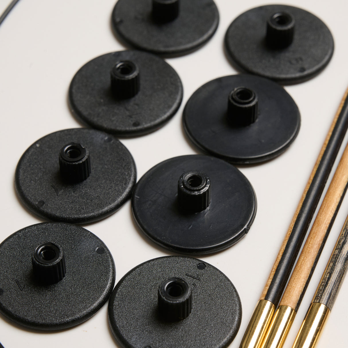 Create Black & White Utbytbara Rundstickor Set