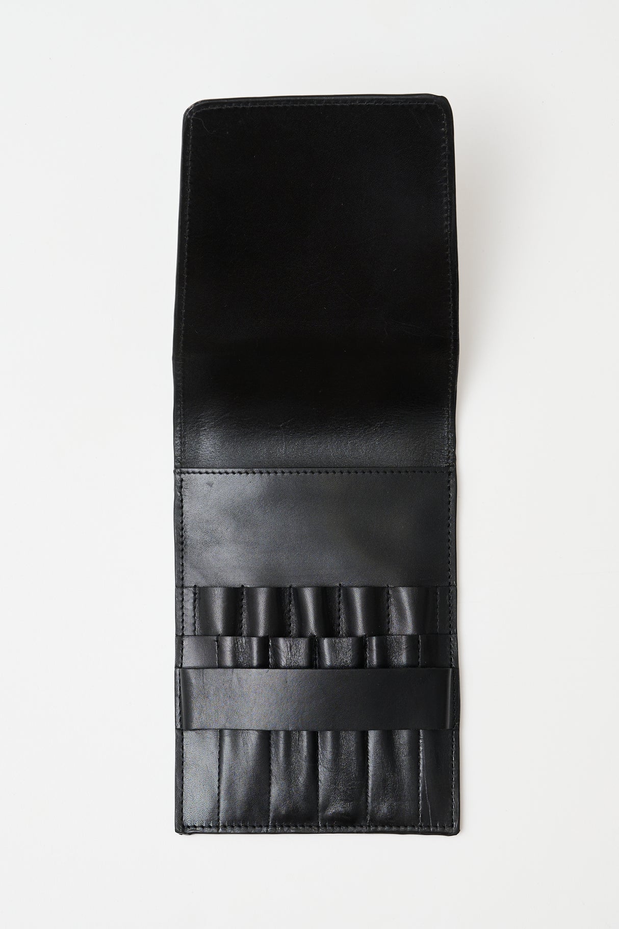 Läderetui Virkning Svart