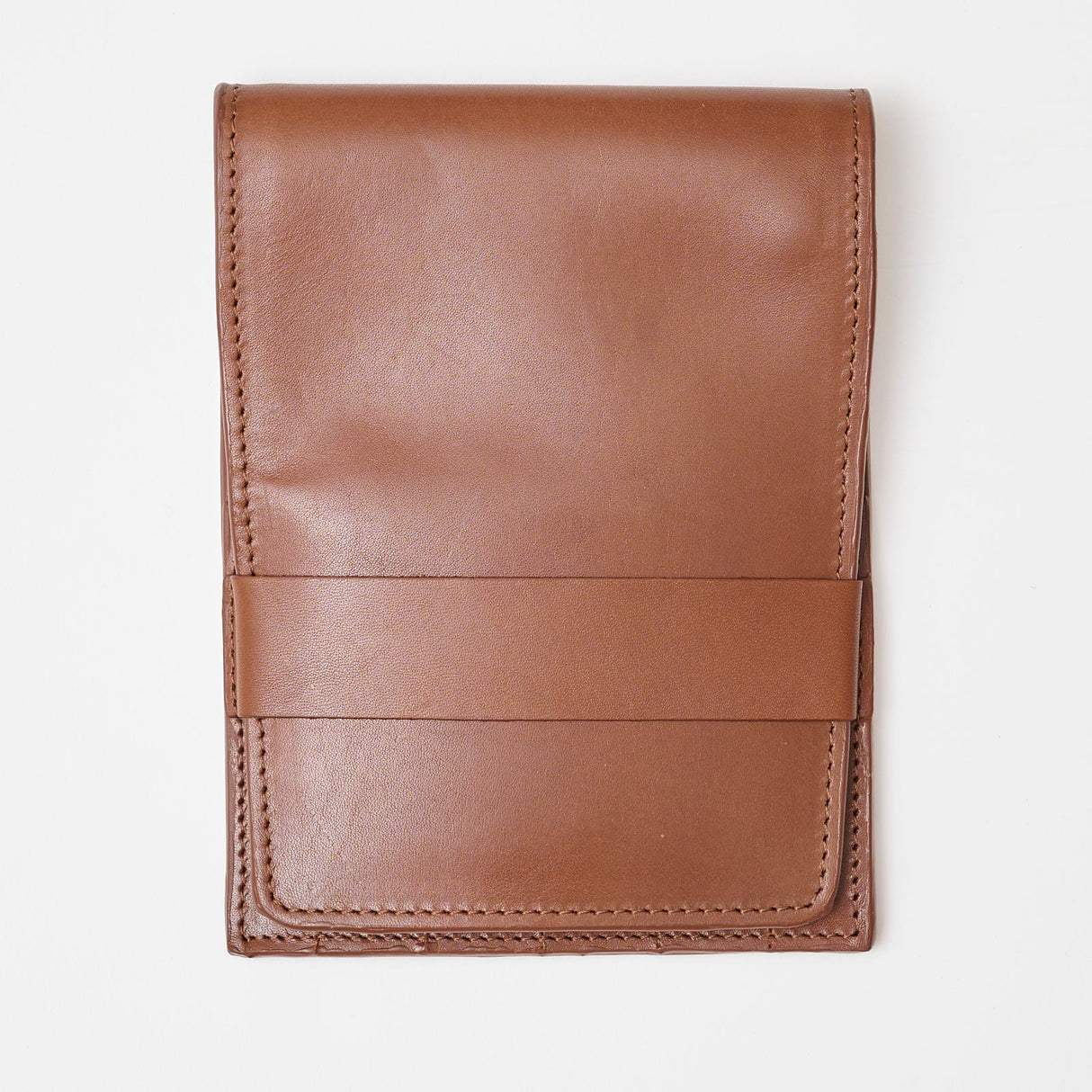 Läderetui Virkning Cognac