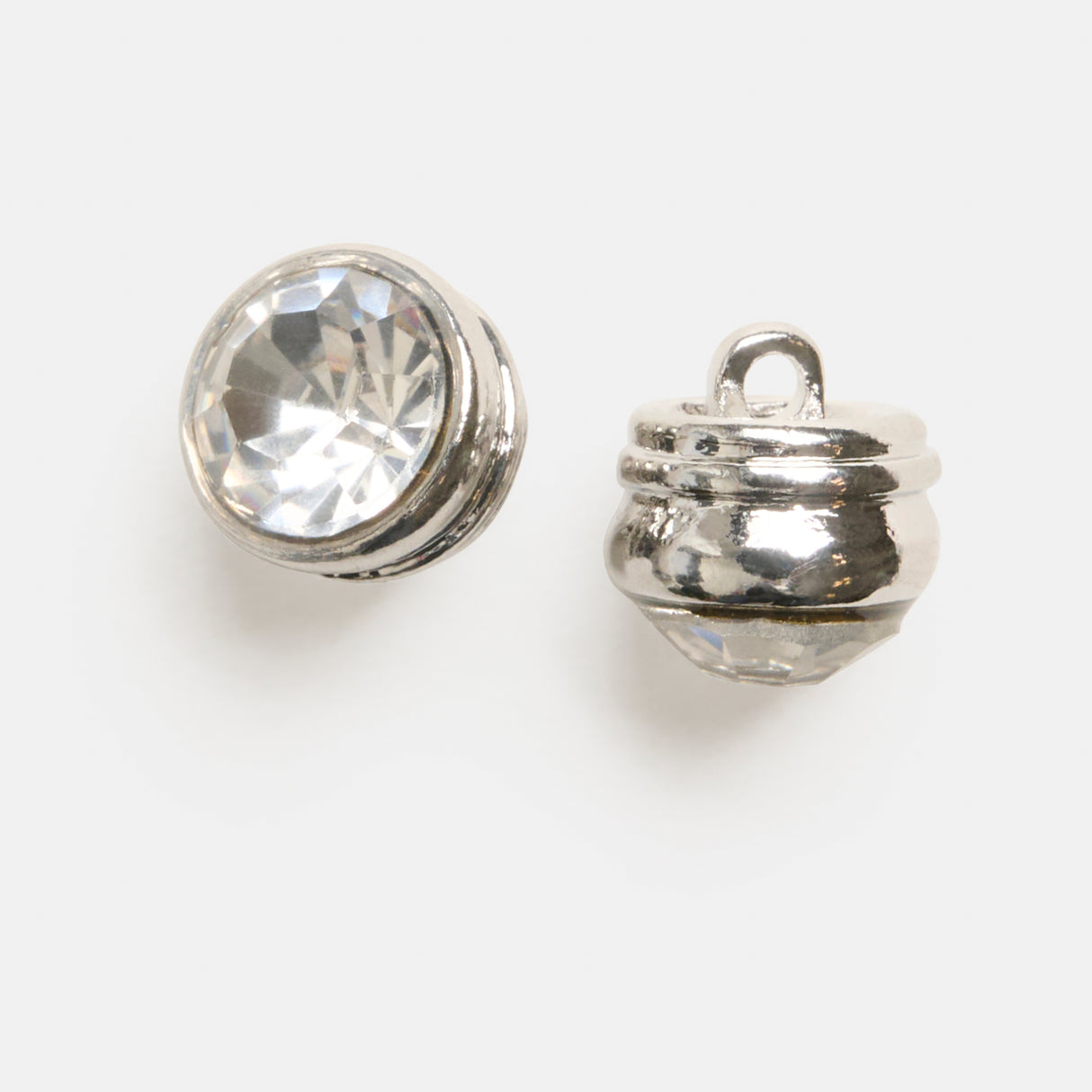 Mayflower Create Knapper - Rhinsten - Rund Klar - 10 mm (2 stk.)