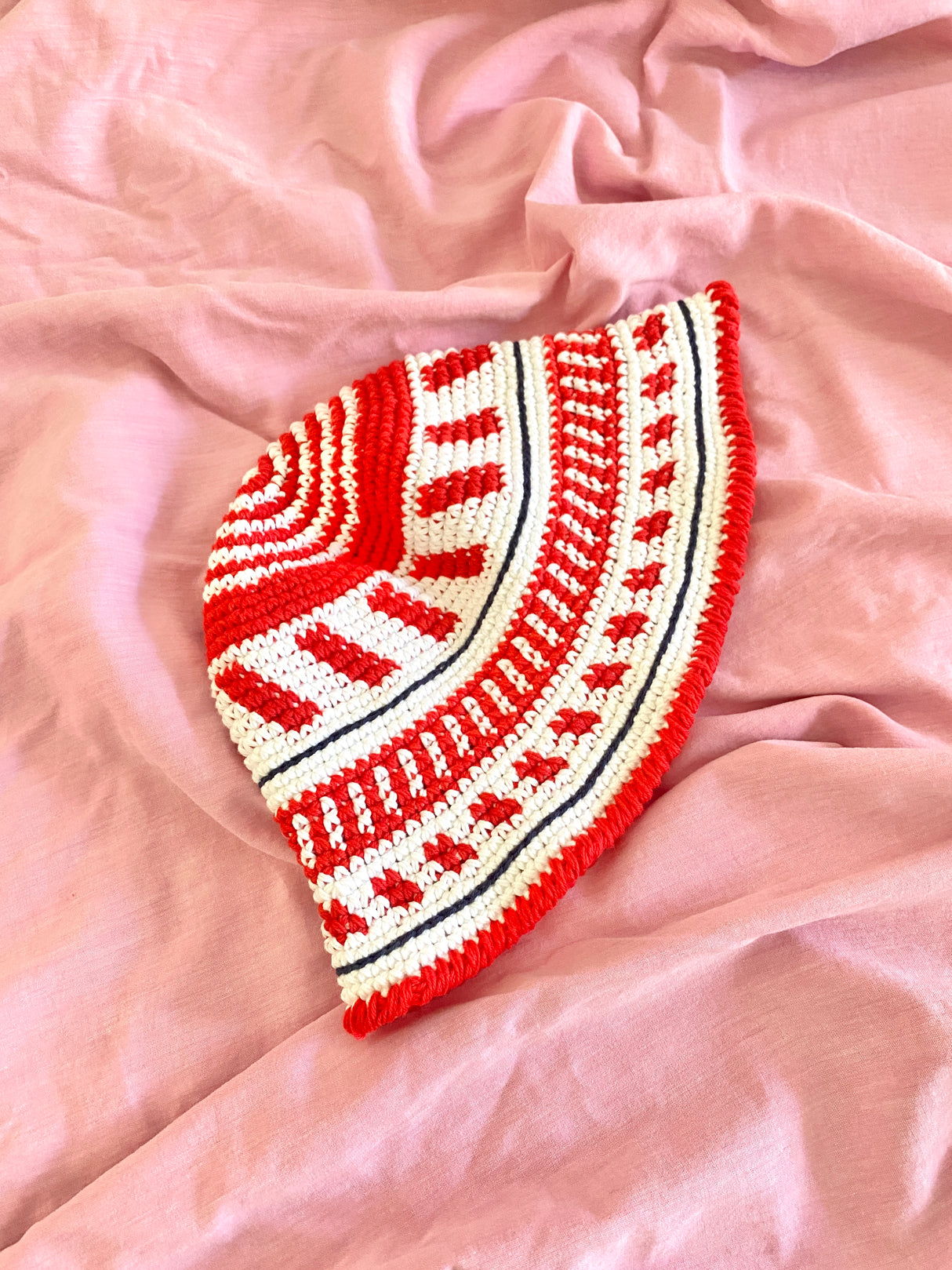 EM-Bucket Hat Danmark - Mönster