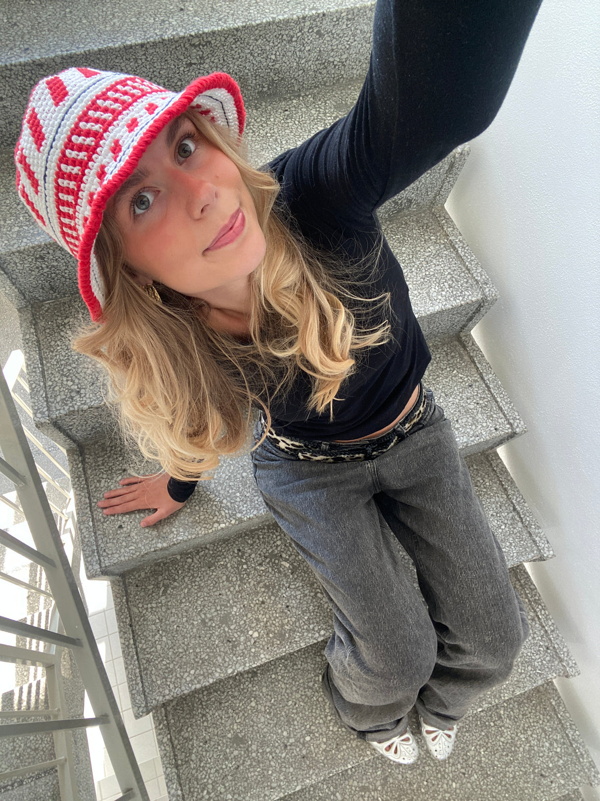 EM-Bucket Hat Danmark - Mönster