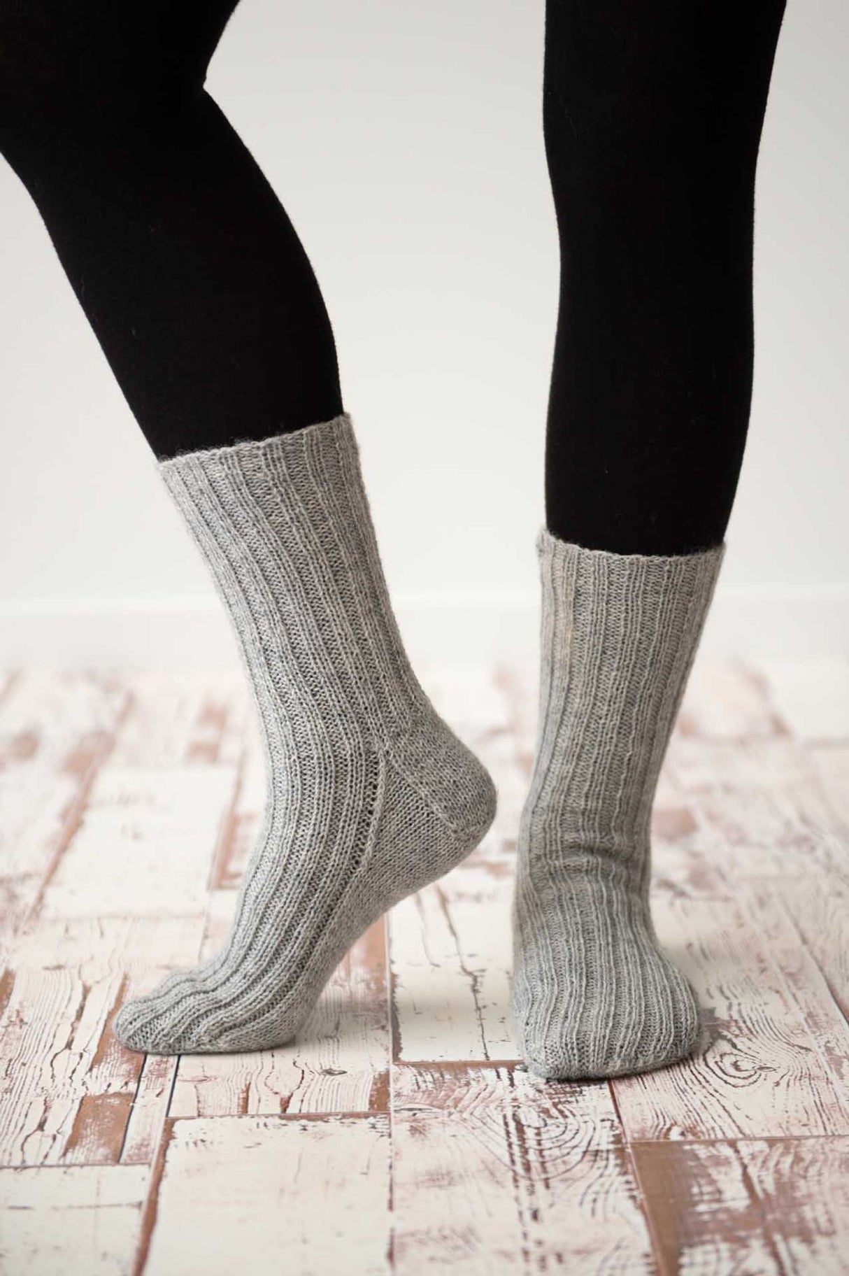 Ribbstickade strumpor