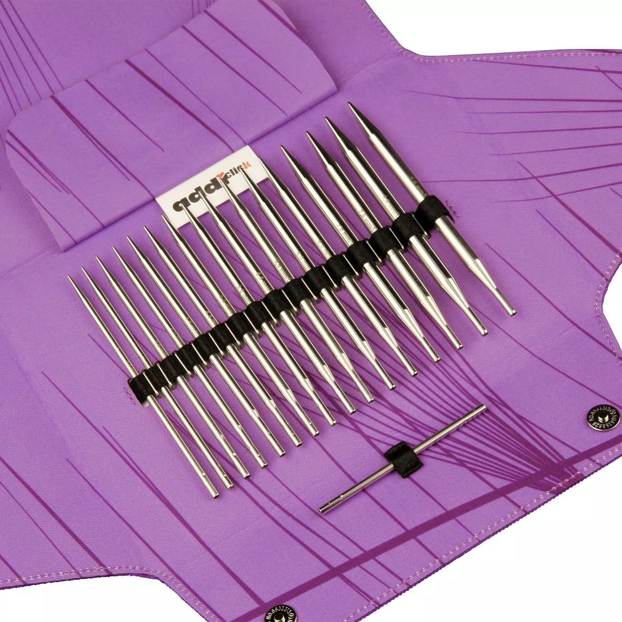 Addi Click Lace Udskiftbar Rundpindesæt 3.50-8.00mm Lang