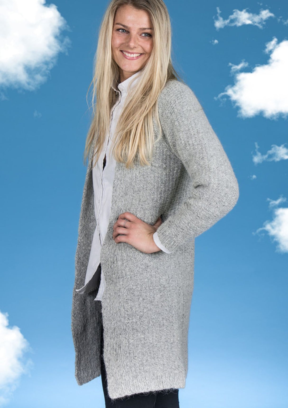 Långa cardigan