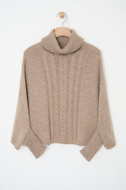 Poncho med ærmer