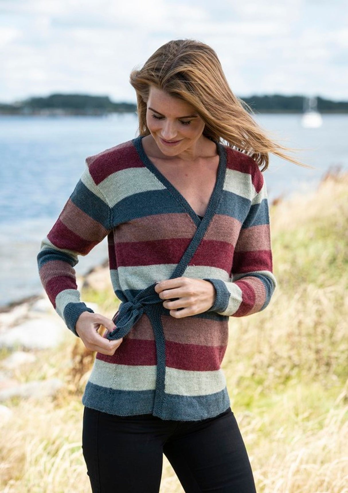 Beat-Around Blus med breda ränder