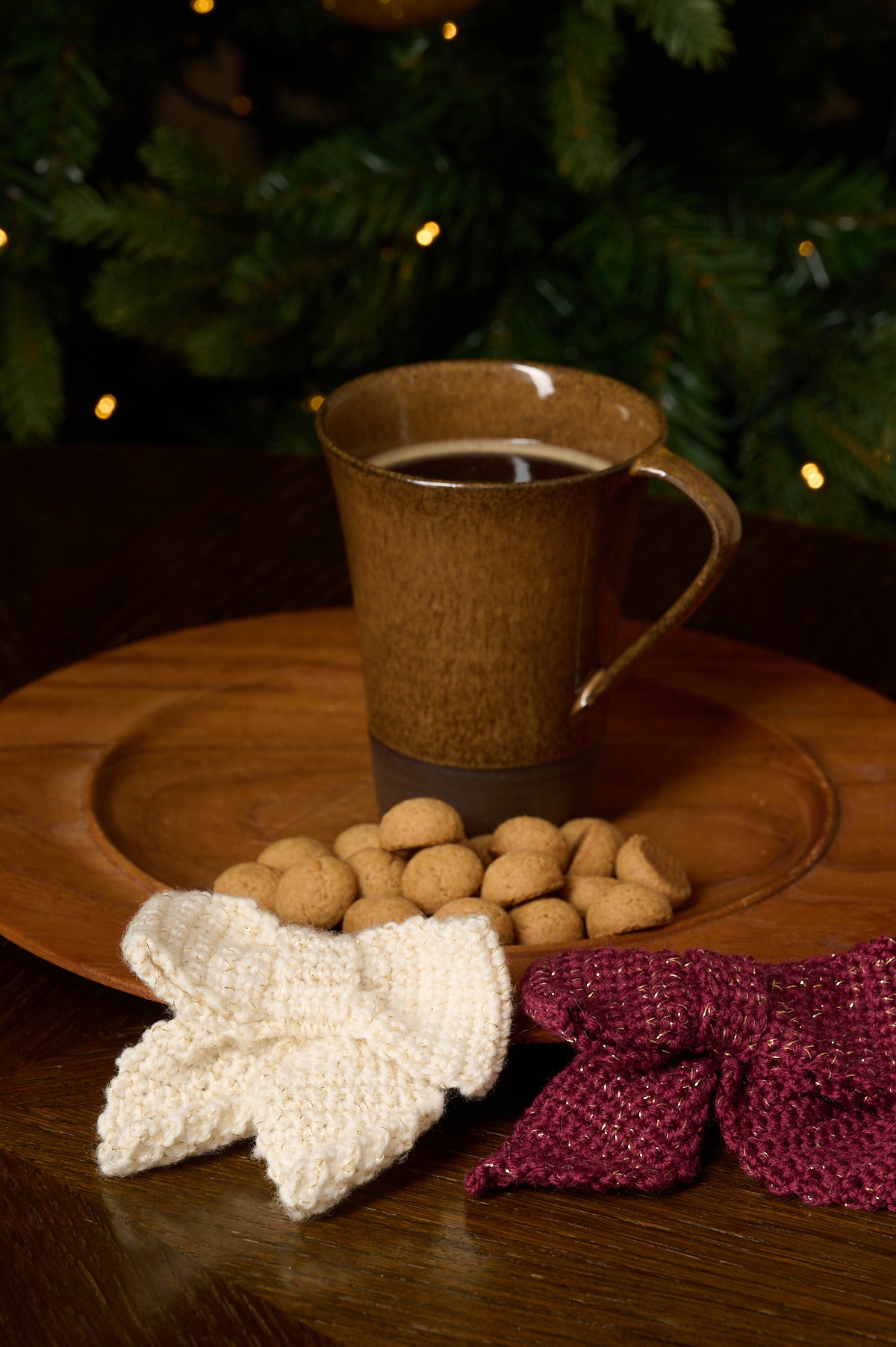 Virkad rosett - Shiny Stil