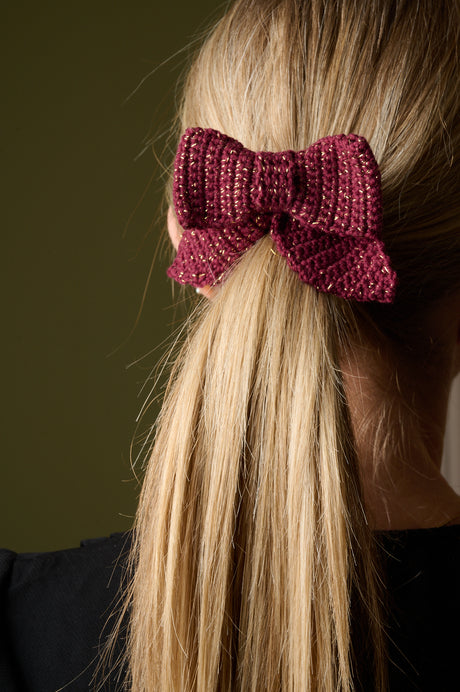 Virkad rosett - Shiny Stil