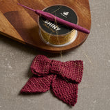 Virkad rosett - Shiny Stil