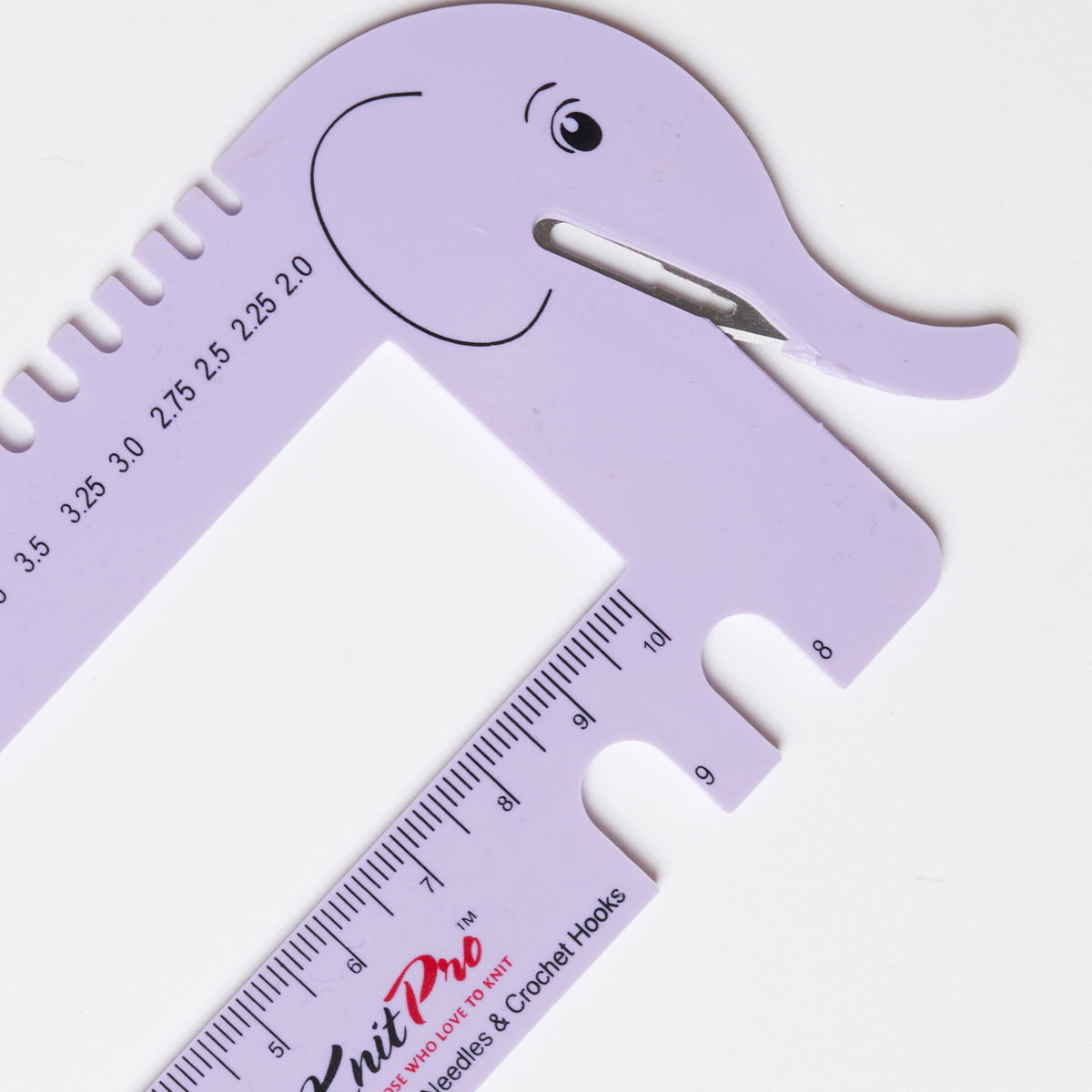 Pindmätare elefant lila