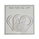 Go Handmade O-Ring i Silikone med Adapter H 48mm x B 32mm 3 stk. Transparent