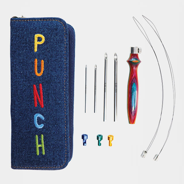 Punch Needle the Vibrant Kit - Set med Justerbara Tuftnålar 2.00-5.00mm Ø